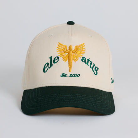 elevatus green & gold cap