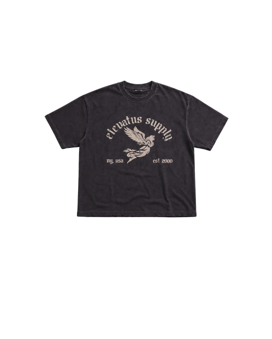 ELEVATUS SUPPLY BLACK & KHAKI WAFFLE TEE